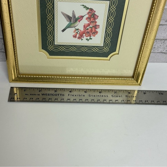 Hummingbirds Ruby Throat HUMMINGBIRD Heartfelt Collection 21" X 9" Framed Art - Picture 4 of 7